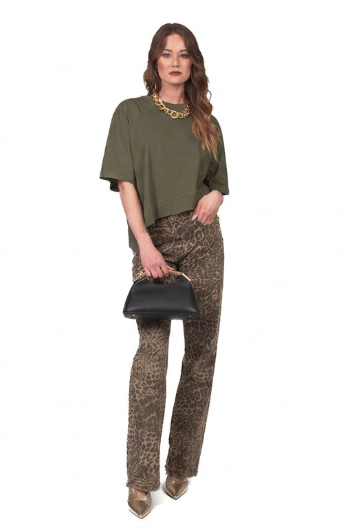 Vicolo - T-Shirt basic asimmetrica Art. UAB0281
